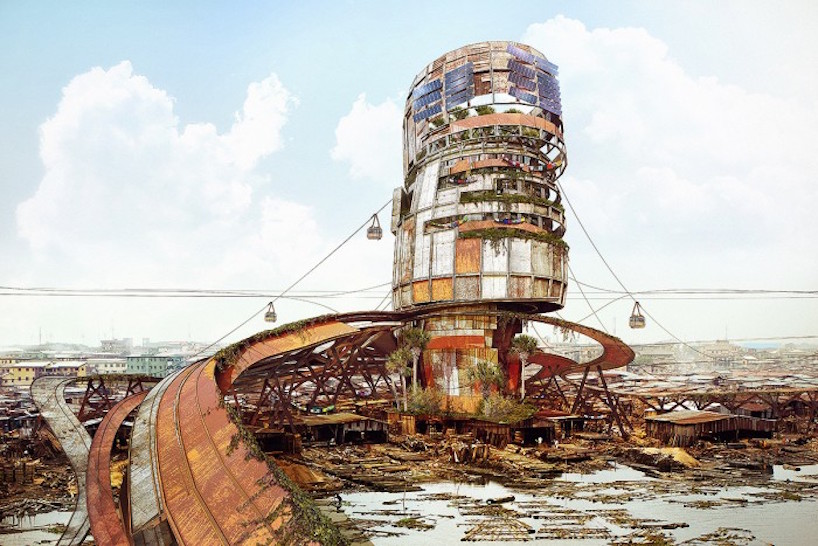 design indaba 2016: lekan jeyifo's shanty mega structures question the future of deprived slums