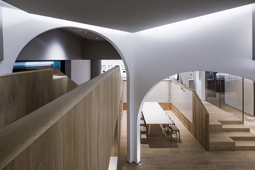lukstudio folds an arcade in a shanghai gallery