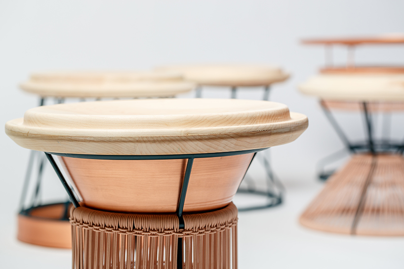 holon institute of technology's yemenite totem rearranges into a stackable sitting set