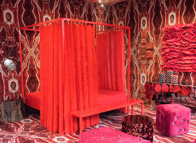 maurizio galante & tal lancman's bedroom for AD intérieurs arouses a surreal dreamscape
