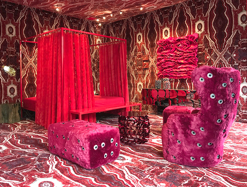 maurizio galante & tal lancman's bedroom for AD intérieurs arouses a surreal dreamscape