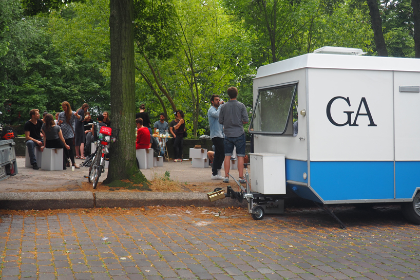 guerilla architects' 'der stadt:symbiont' is a co-working space inside a caravan - 1