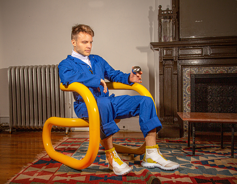 the loopy chair created from a bike rack 10