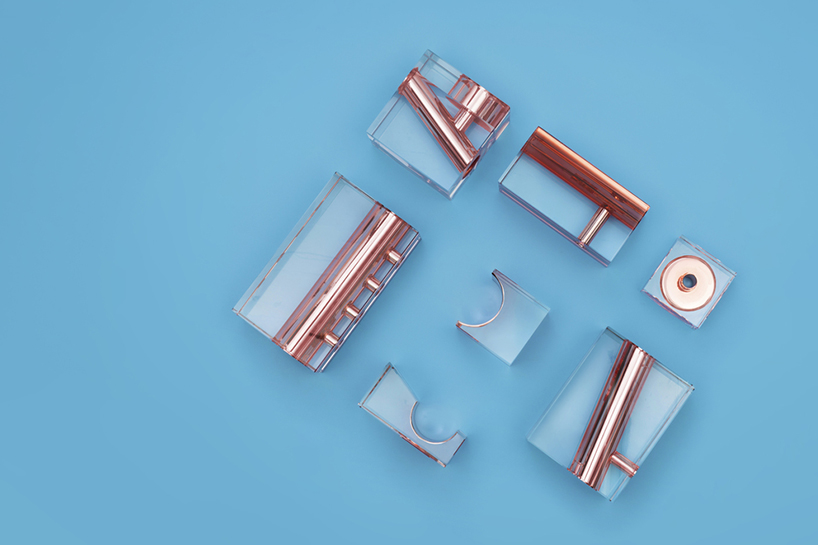 singular concept junction desktop organizer lead-free crystal designboom