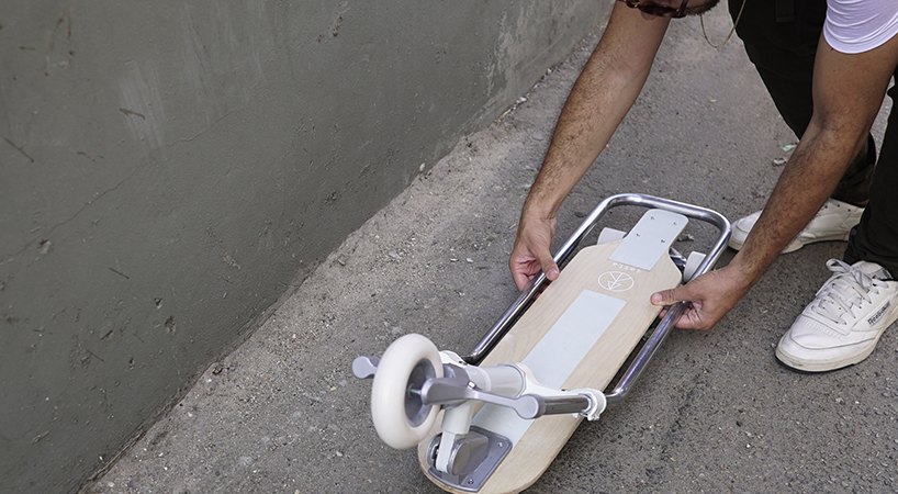 tamar canfi develops hybrid scootboard for short commutes