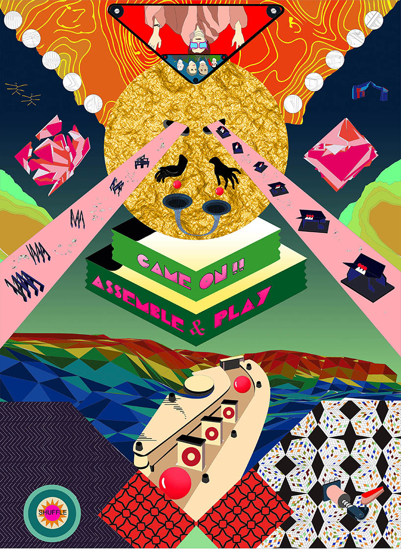 sabrina morreale's pinball machine contains an architectural landscape