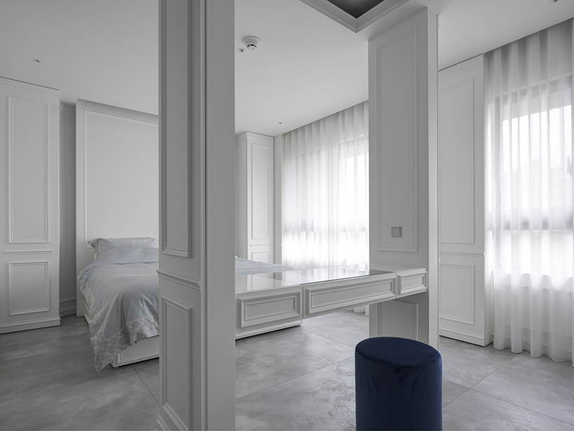 marty chou architecture creates elegant interior for 'the mermaid's' apartment in taiwan