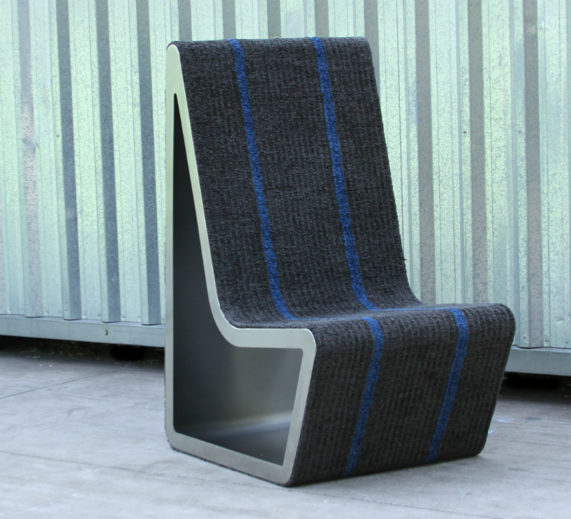 studio pedrazzi's 'bent' collection alternates layers of form + function
