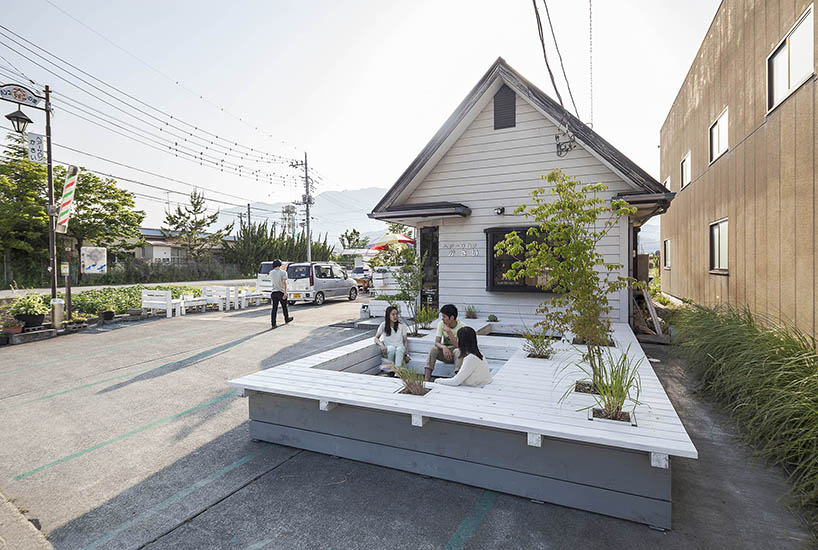 this barbershop terrace in suburban japan helps to build local community