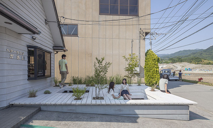 this barbershop terrace in suburban japan helps to build local community