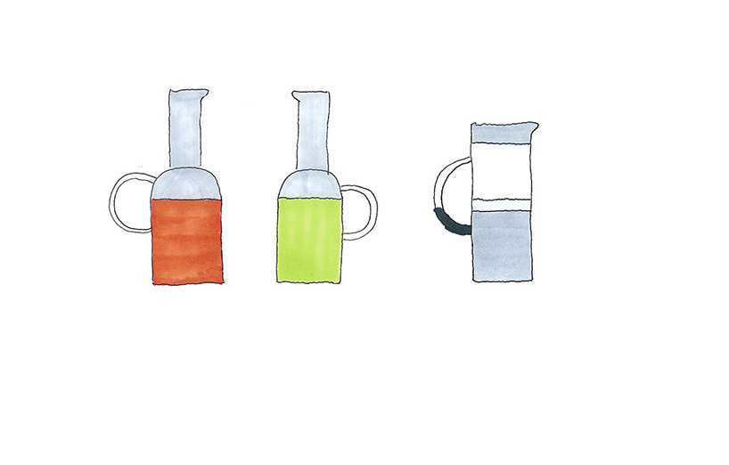 mist-o juxtaposes glass elements in tequila sunrise collection