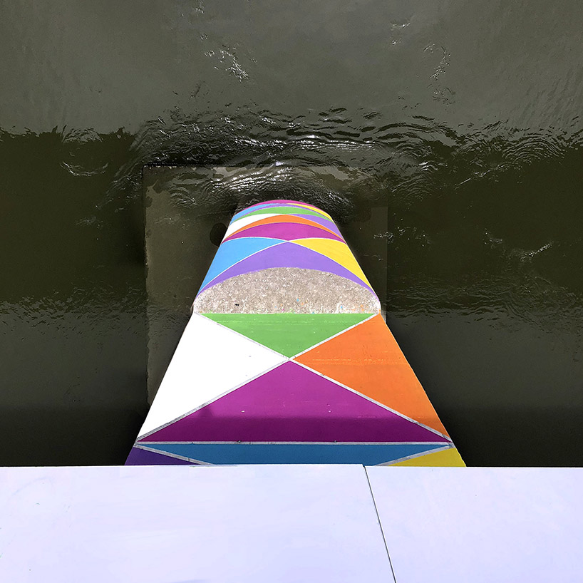 christo guelov's pont couleur introduces color into toulouse landscape