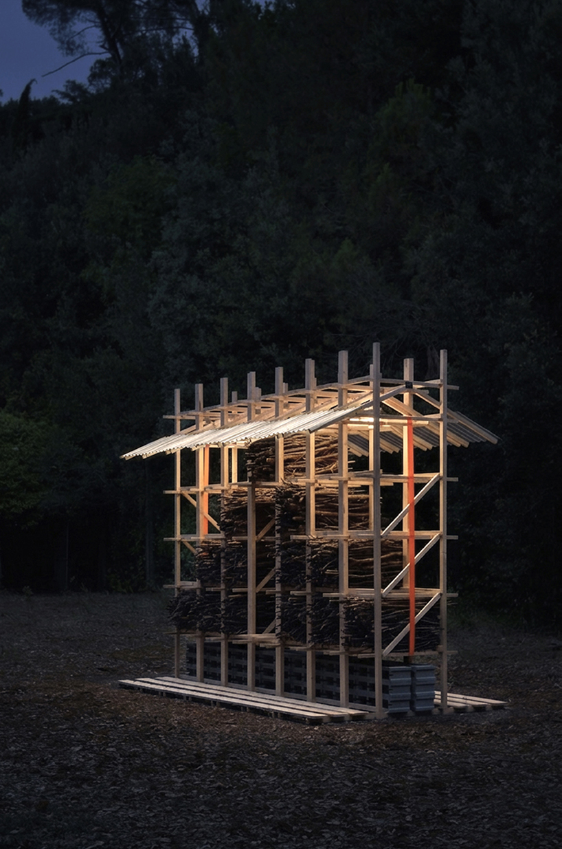 m²ft architects stacks woodland branches into modular biodiversity pavilion in italy - 8