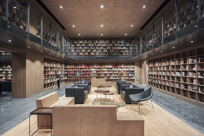 van wang architects convert sales pavilion into a local library