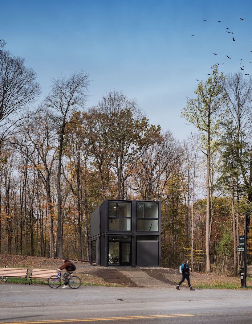 MB architecture sets a prefabricated multi-purpose container in bard college, new york
