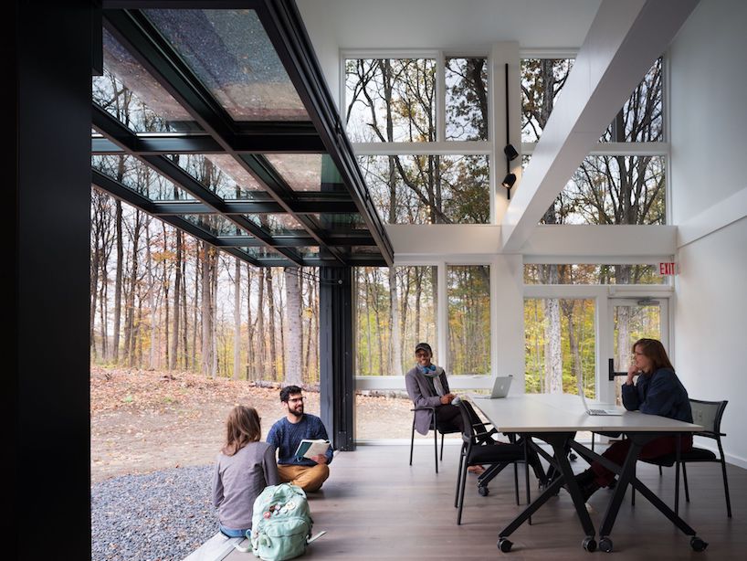 MB architecture sets a prefabricated multi-purpose container in bard college, new york