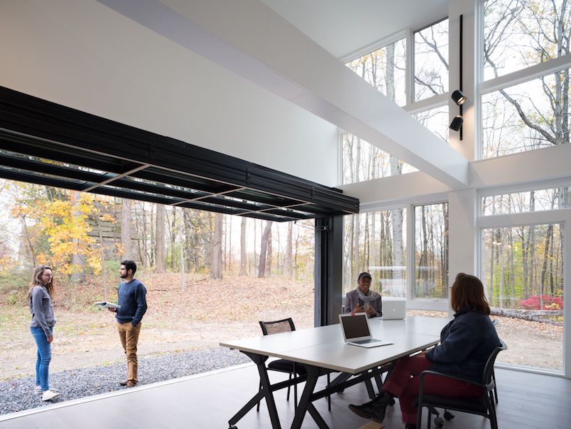 MB architecture sets a prefabricated multi-purpose container in bard college, new york