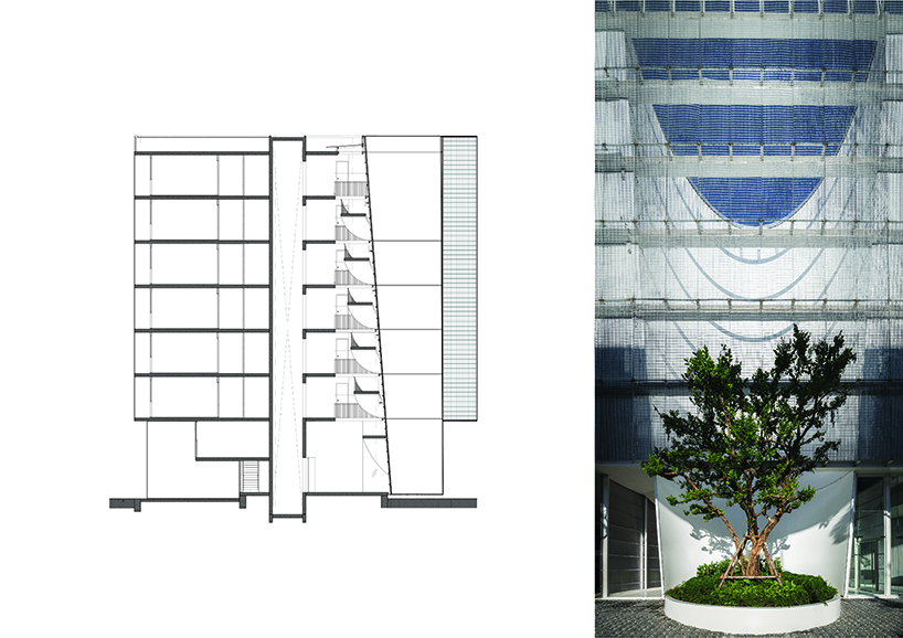 PHTAA uses industrial steel grating as innovative facade for building in bangkok