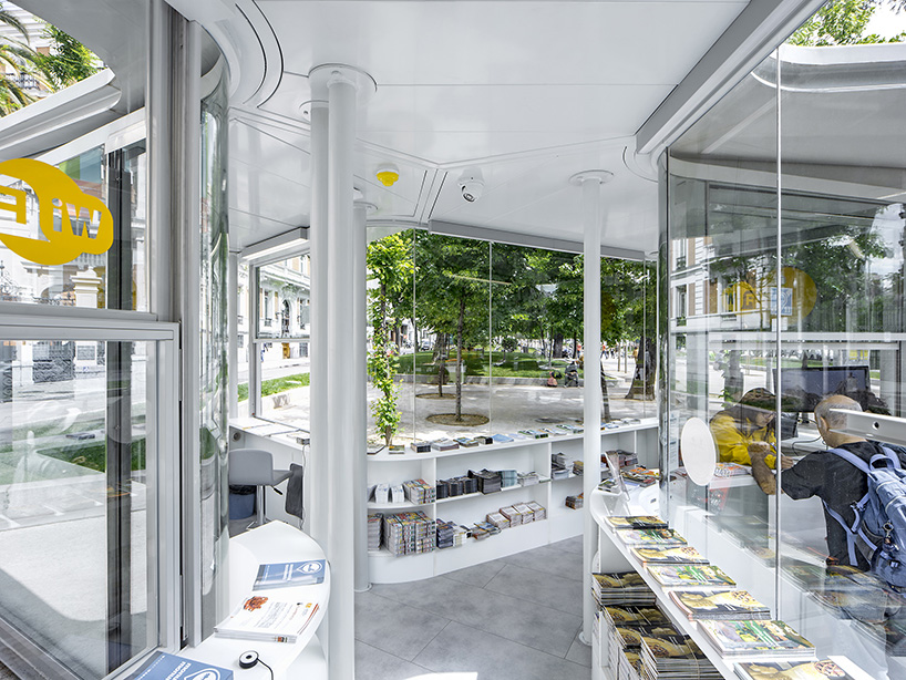 jos&eacute; manuel sanz arcquitectos madrid tourist information pavillion designboom 