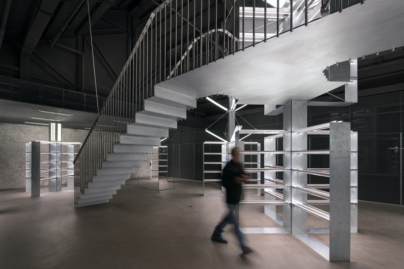 dongqi design wraps shanghai mixed-use complex in steel frames and shifting facades