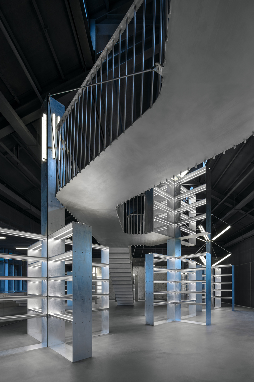 dongqi design wraps shanghai mixed-use complex in steel frames and shifting facades