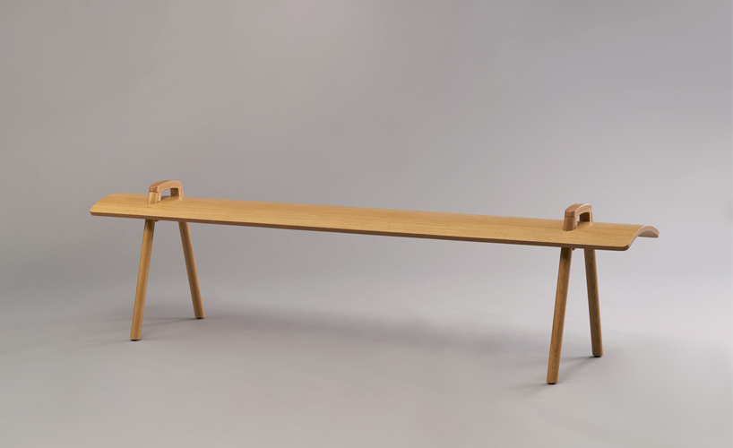 chen zalkind creates a series of wooden furniture using pressure as a bonding method