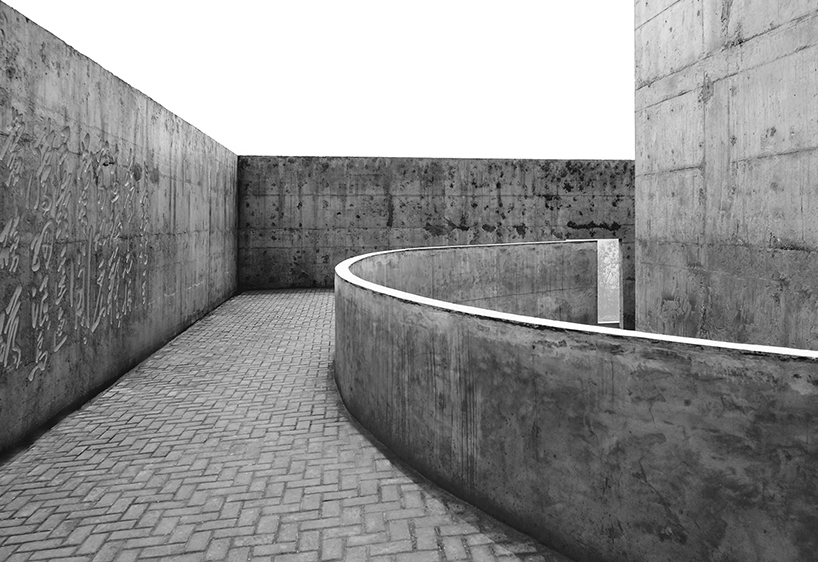 west-line studio completes a towering concrete memorial in china