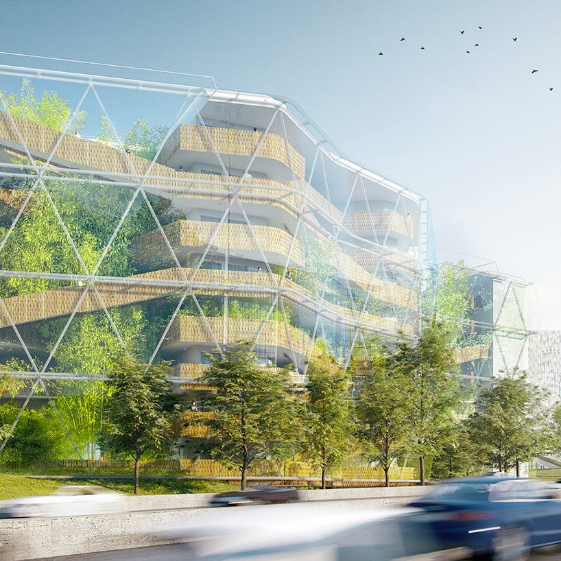 hubert et roy's student hall proposal in paris pays homage to chinese landscaping culture