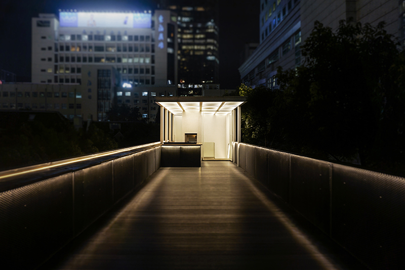 V10 designs the longest bar in shanghai on a secret rooftop