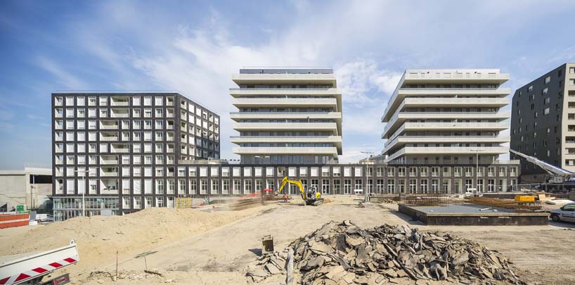AZC architecture completes construction on 'terrace 9' residential towers in paris