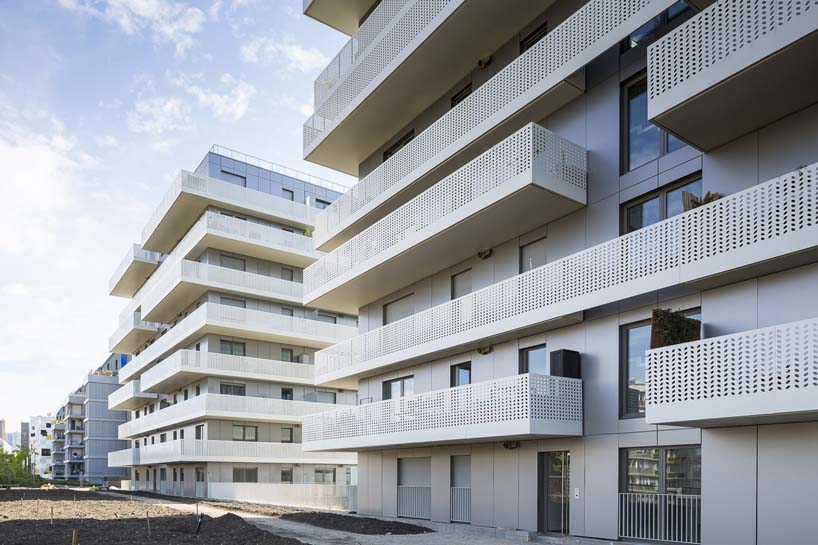 AZC architecture completes 'terrace 9' towers in paris