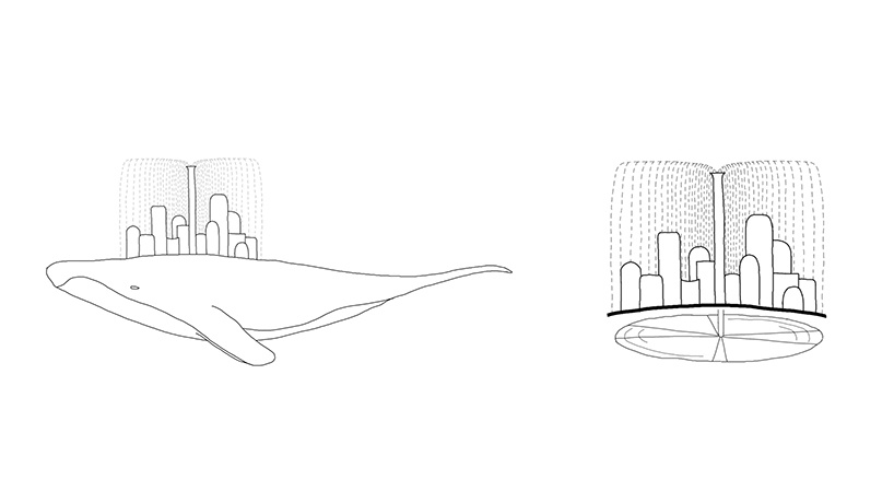 xin shixiang's city in the rain is an urban utopia of virtual realistic superposition