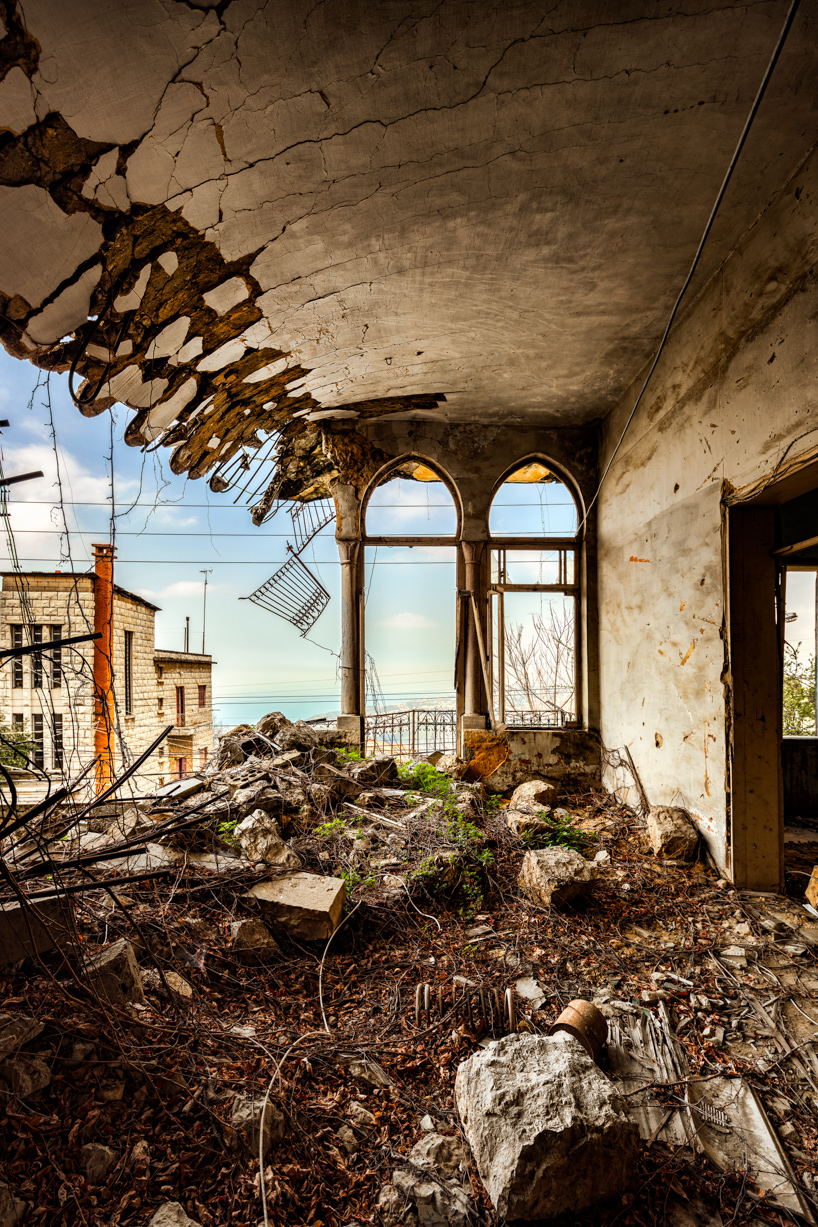 'a paradise lost' by james kerwin reveals the derelict architecture of beirut designboom