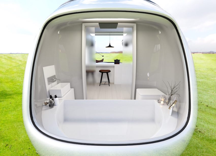 luxury camping pod concept influenced by THE NEW MINI COUNTRYMAN F60