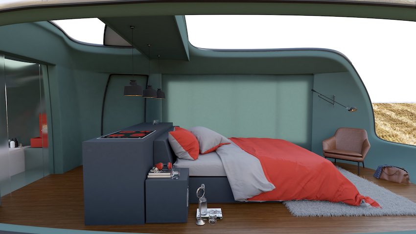 luxury camping pod concept influenced by THE NEW MINI COUNTRYMAN F60
