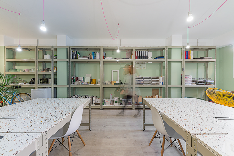 FFWD furnishes the new office in barcelona with terrazzo pieces