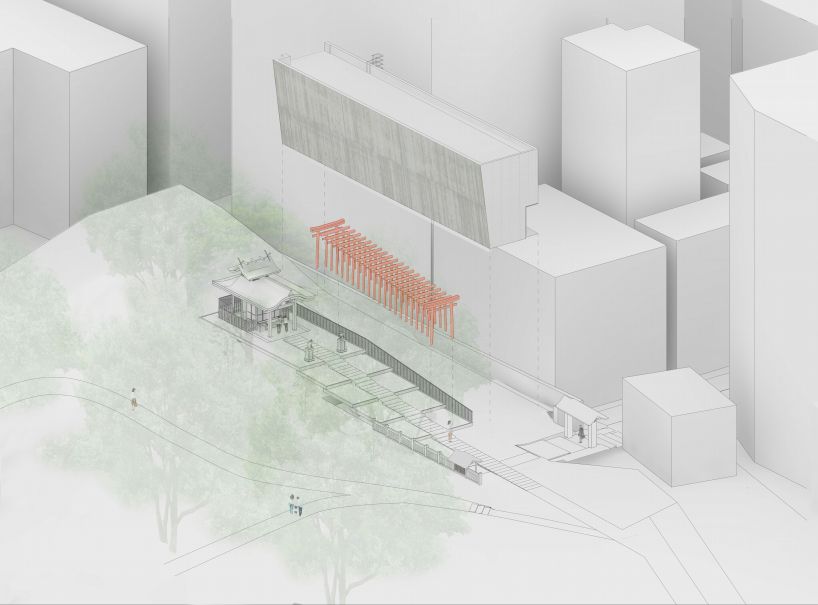 the takenaka group pay reverence to kobe's ikuta shrine with a minimal concrete treasure house