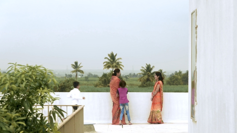 a delicate relationship between nature, humans, and built form unravels in rural indian home