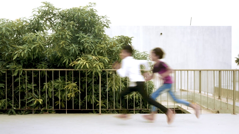 a delicate relationship between nature, humans, and built form unravels in rural indian home