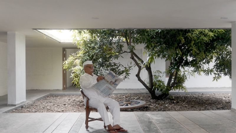 a delicate relationship between nature, humans, and built form unravels in rural indian home