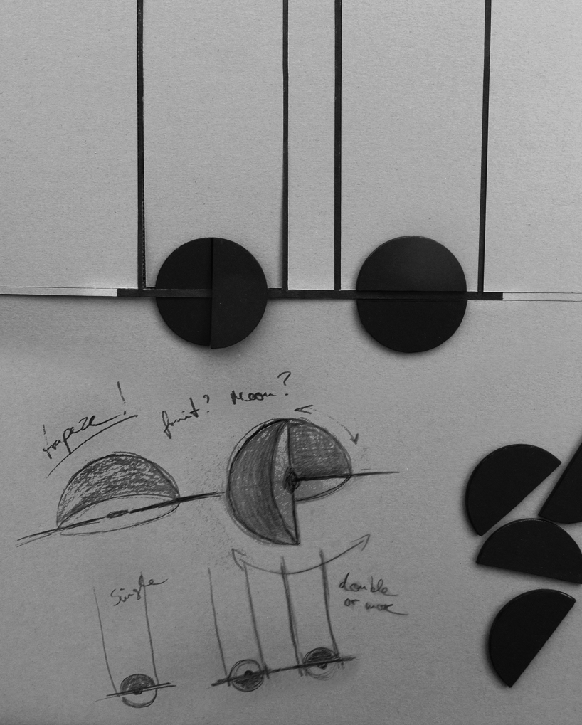 oblure presents trapeze-inspired pendant at maison et objet