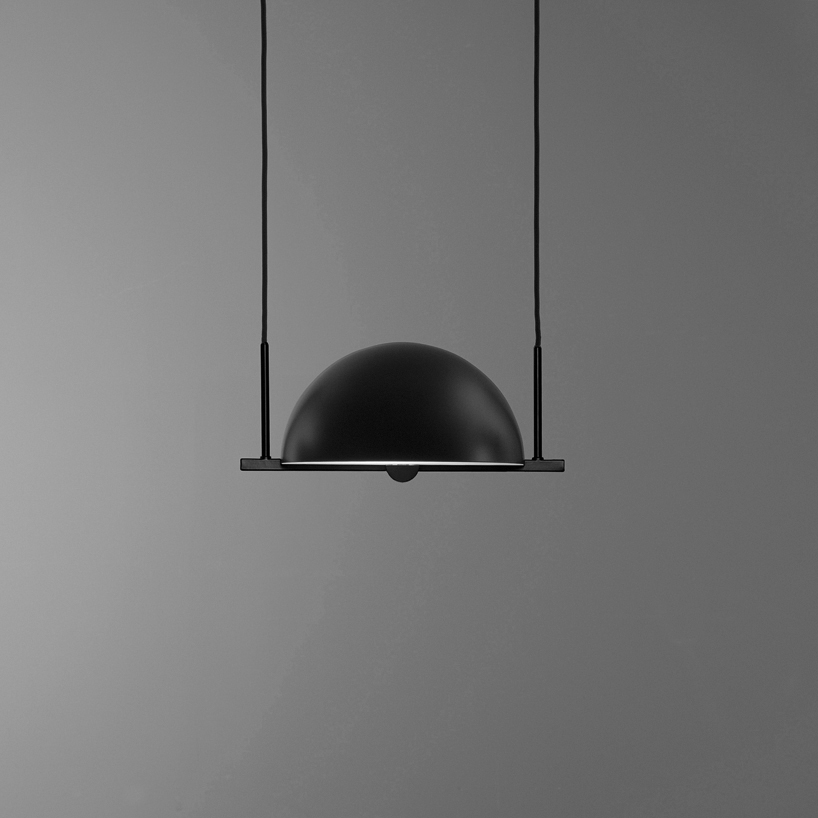oblure presents trapeze-inspired pendant at maison et objet