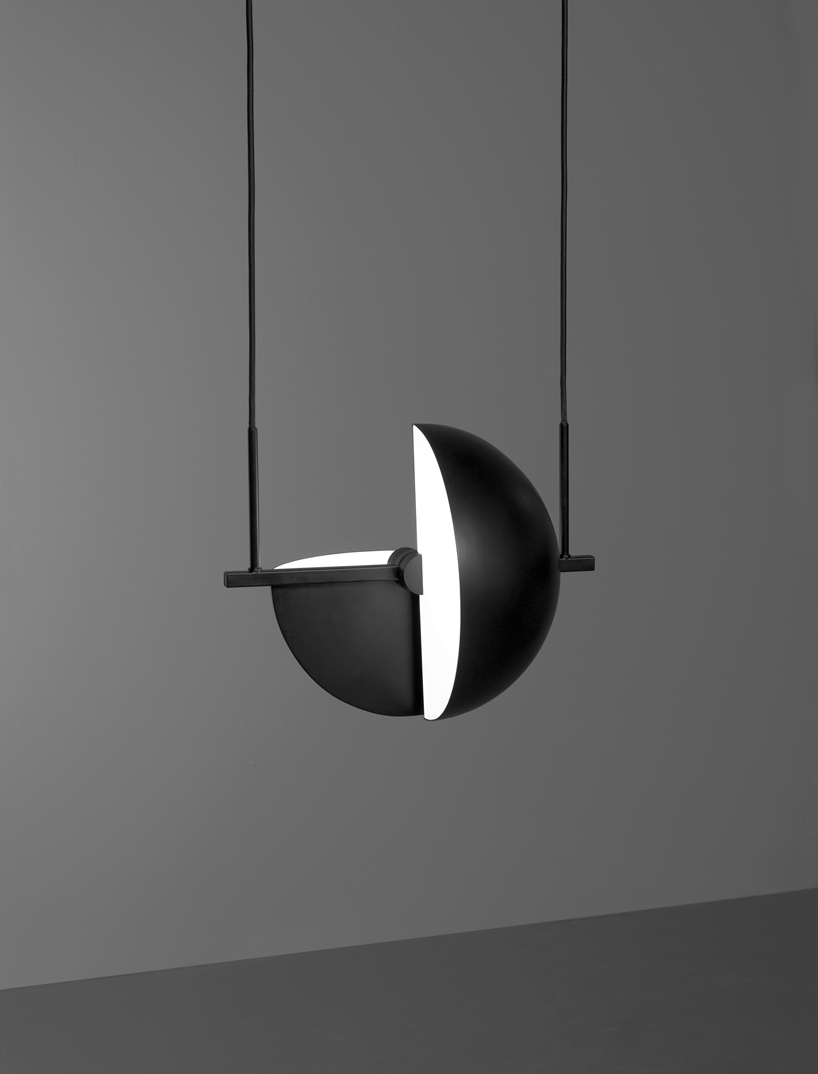 oblure presents trapeze-inspired pendant at maison et objet