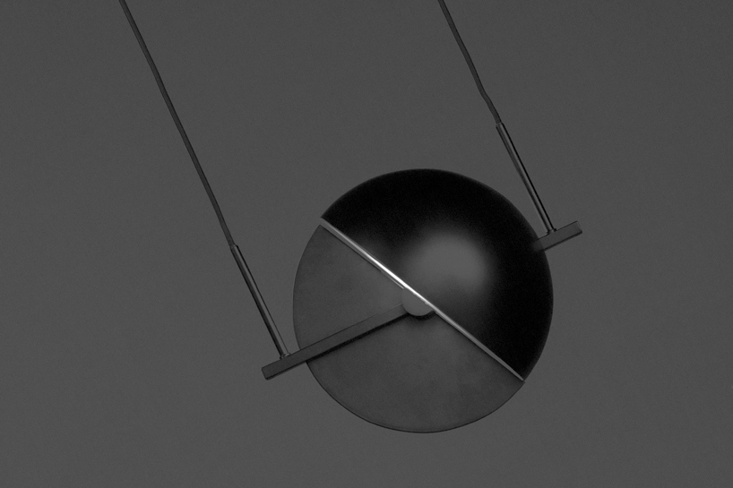 oblure presents trapeze-inspired pendant at maison et objet