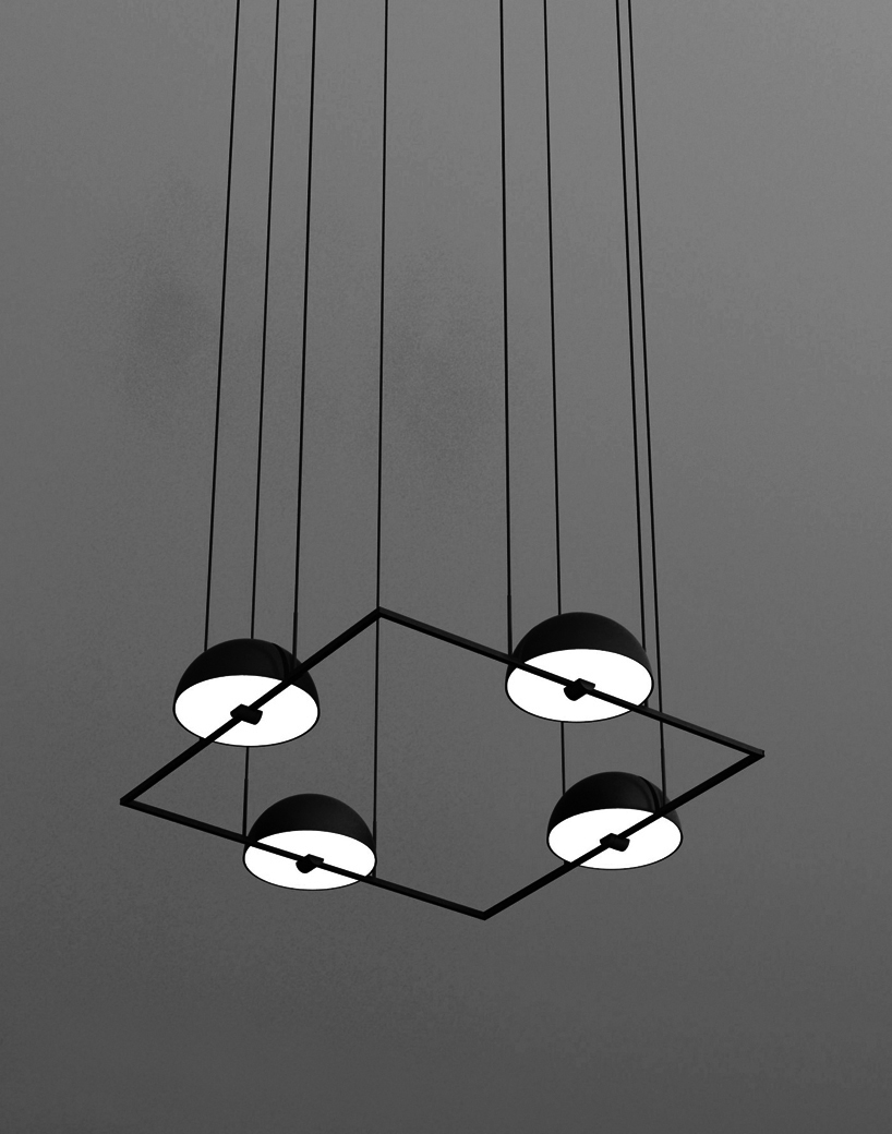 oblure presents trapeze-inspired pendant at maison et objet