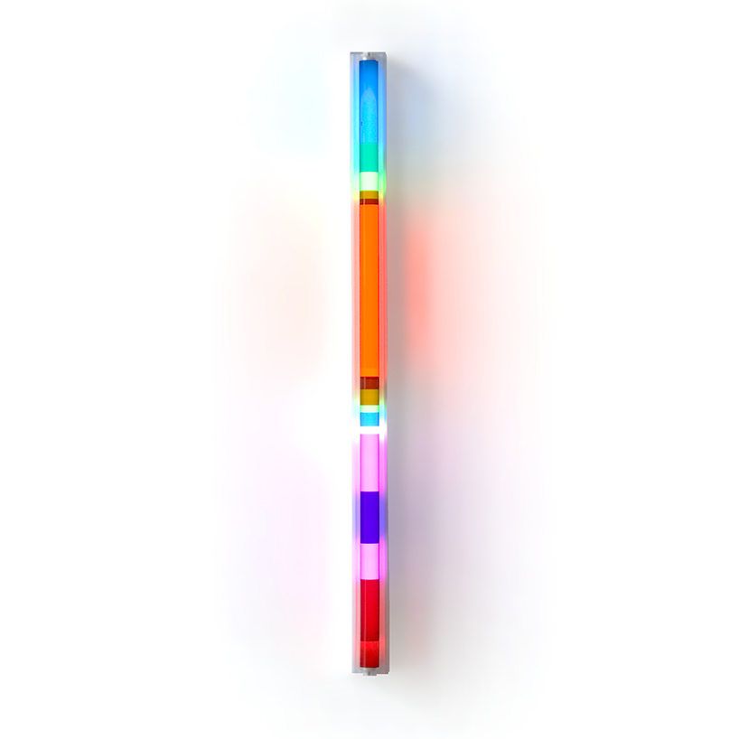 tim derrington's 'AN.AURORA' uses ubiquitous fluorescent light to create beauty through color