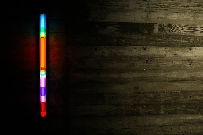 tim derrington's 'AN.AURORA' uses ubiquitous fluorescent light to create beauty through color