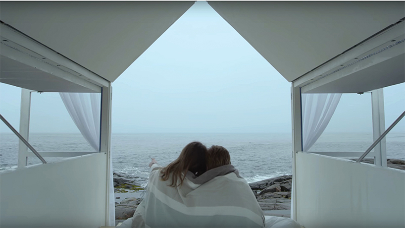 all over quebec in a room with a different view every morning, by l'abri