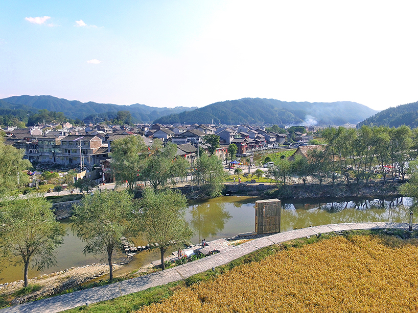 li hao mirrored sight shelter longli china designboom 