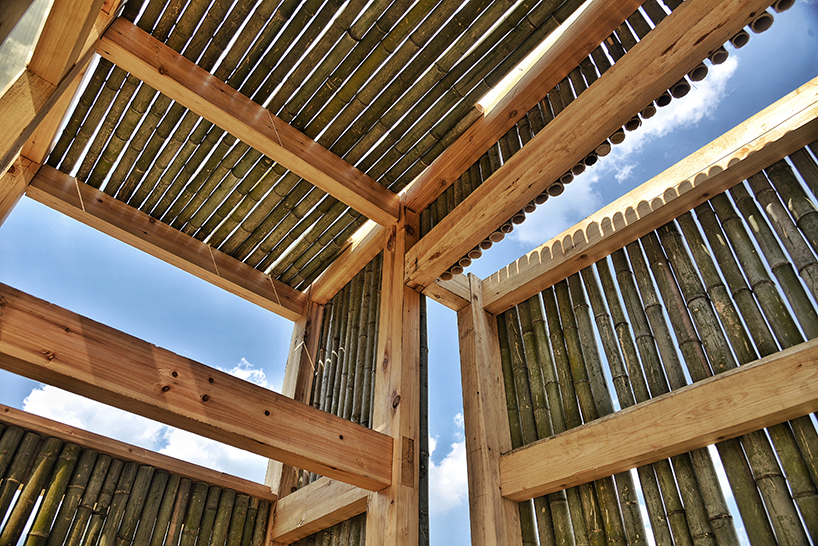 li hao mirrored sight shelter longli china designboom 